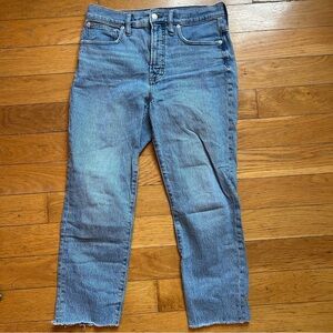 Madewell Petite 28 The Perfect Vintage Jeans Frayed
